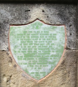 Tombstone poem by John Dos Passos