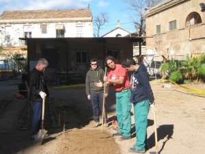 Manu instructing the trainees